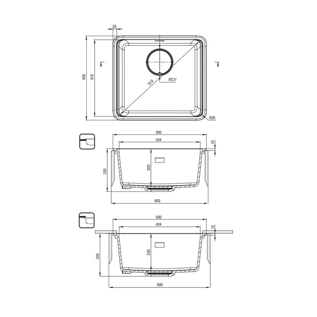 Мийка кухонна Deante Momi (ZKM_A10A) - picture 9