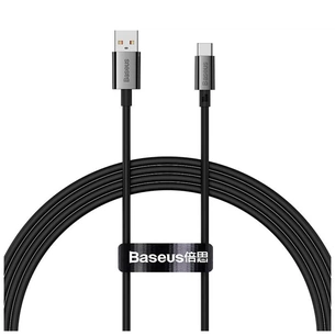 Дата кабель USB 2.0 AM to USB-C 1.5m 100W black Baseus (P10320102114-01) зображення 1