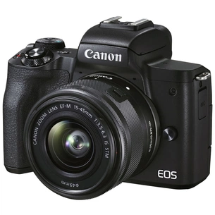 Цифровий фотоапарат Canon EOS M50 Mk2 + 15-45 IS STM VLogger Kit Black (4728C050) зображення 1