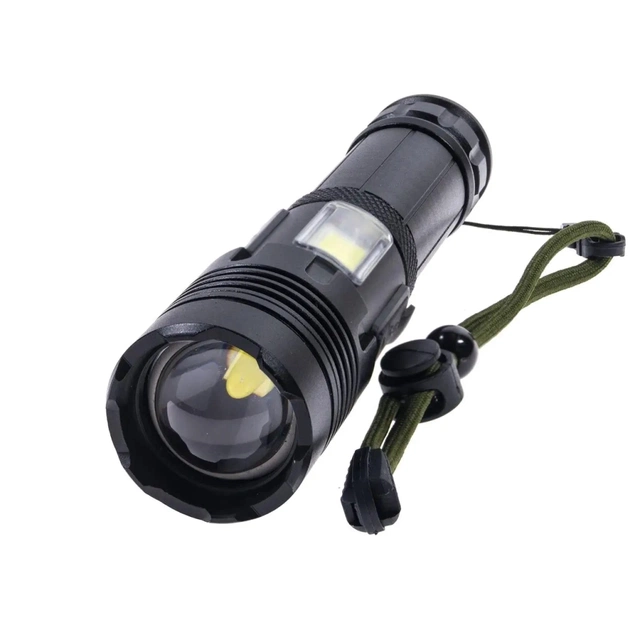 Ліхтар Quantum Perfect 5WLED zoom+3WCOB з функ Power Bank Li-ion26650/4500mAh (QM-FL1035-СB) - зображення 1