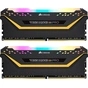 Модуль пам'яті для комп'ютера DDR4 16GB (2x8GB) 3200 MHz Vengeance RGB Pro Black Corsair (CMW16GX4M2C3200C16-T) - зменшене зображення 1