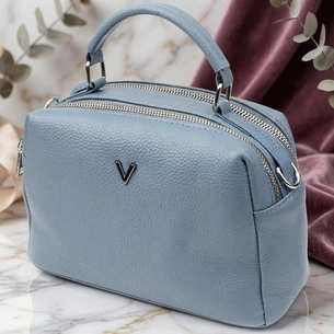 Сумка Vintage З натуральної шкіри Блакитна (22920) зображення 1