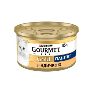 Паштет для котів Purina Gourmet Gold. З індичкою 85 г (7613031380992) зображення 1