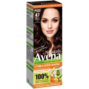 Фарба для волосся Acme Color Avena Naturals Стійка 4.7 - Dark Chocolate (4823115503183) зображення 1