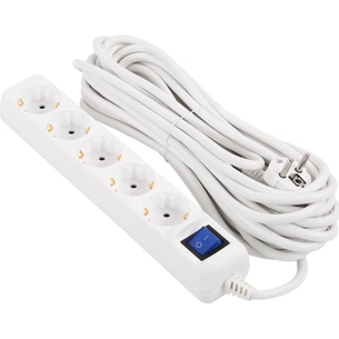 Мережевий подовжувач 2E 2E-U05ES15M10WH зображення 1
