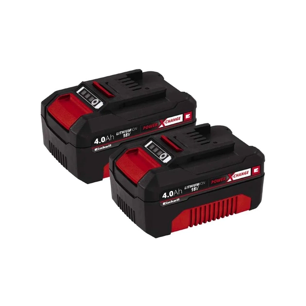 Аккумулятор к электроинструменту Einhell Twinpack 18V 4.0Ah, PXC Plus, 2шт., 1.47кг (4511489) - изображение 1