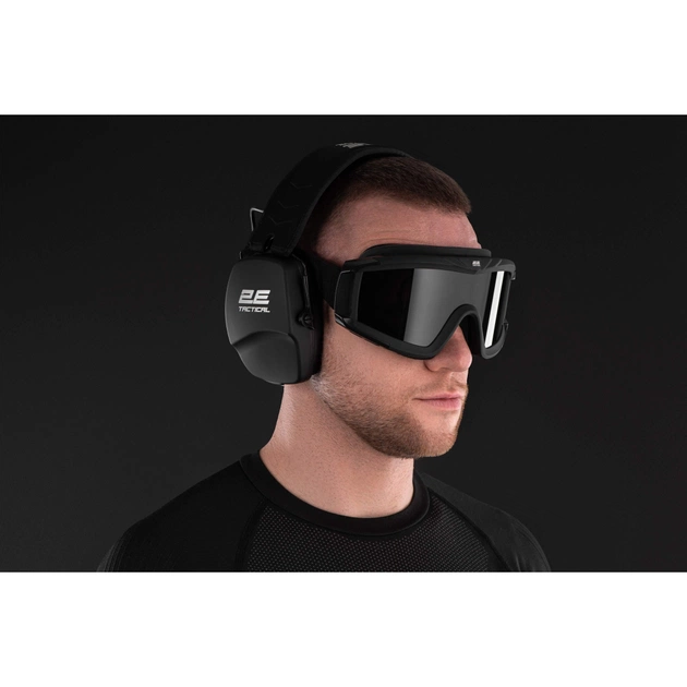 Тактичні навушники 2E Defence NRR 25 dB пасивні Black (2E-TPE016BK) - picture 5