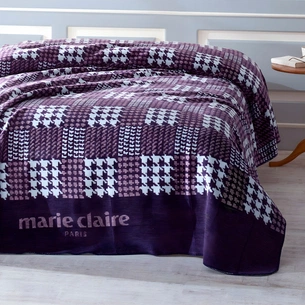 Плед Marie Claire Вязка фіолетовий, 200х220 см (168826) зображення 1
