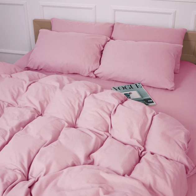 Постільна білизна MirSon 008 Pink Фланель 2x143x210 Сімейний (2200009651182) - picture 12