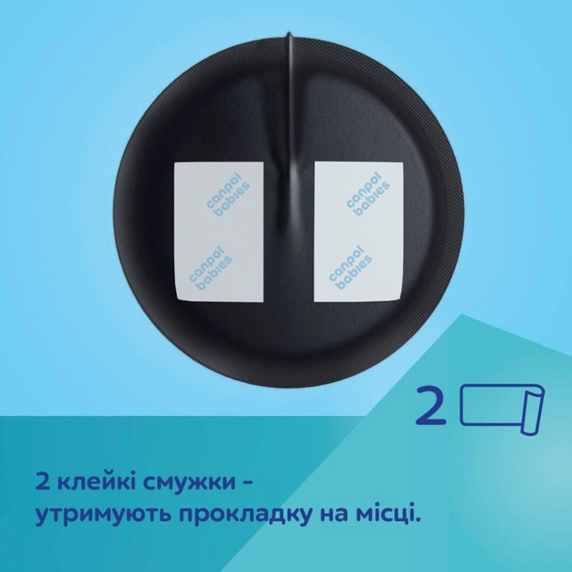 Вкладиш для бюстгальтера Canpol babies ультрапоглинаючі 3D 60 шт чорні (1/655) - picture 11