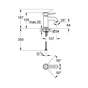 Змішувач Grohe BauClassic OHM basin smooth body (23162000) - зменшене зображення 2