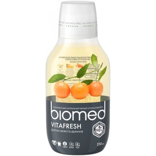 Ополіскувач для порожнини рота BioMed Vitafresh для свіжості дихання Цитрус 250 мл (7640168931636) зображення 1