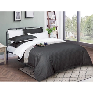 Постільна білизна MirSon Satin Stripe 30-0012 + 30-0001 Vevina 175х210 Двоспальна (2200005258897) зображення 1