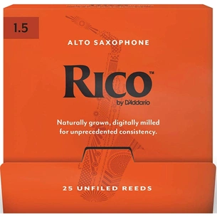 Тростина для саксофона D'Addario Rico - Alto Sax #1.5 - 25 Pack (RJA0115-B25) зображення 1