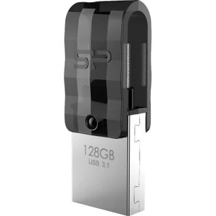 USB флеш накопичувач Silicon Power 128GB C31 Silver USB 3.1/Type C (SP128GBUC3C31V1K) зображення 1