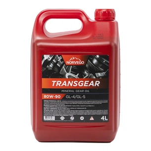 Трансмісійна олива NORVEGO TRANSGEAR 80W90 4л зображення 1