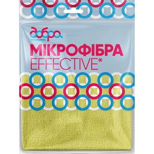 Серветки для прибирання Добра Господарочка Effective з мікрофібри 1 шт. (4820086523097) зображення 1