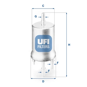 Фільтр паливний UFI 31.832.00 зображення 1