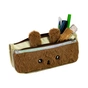 Пенал Cool For School плюшевий 2 відділення коричневий (CF86977) - зменшене зображення 2