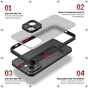 Чохол до мобільного телефона Armorstandart Frosted Matte Xiaomi Redmi 12 4G Black (ARM68550) - зменшене зображення 2