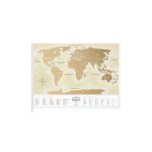 Скретч карта 1DEA.me Travel Map Gold World українська (13001) изображение 1
