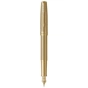 Ручка пір'яна Parker SONNET 17 SE Cisele Gold GT FP18 F + бархатний чохол (68 611) - уменьшенное изображение 1