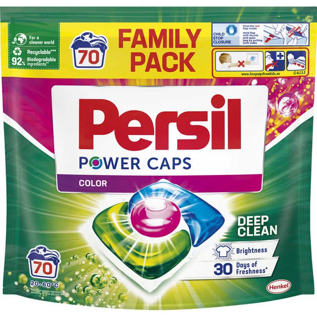 Капсули для прання Persil Колор 70 шт. (9000101536591) - изображение 1