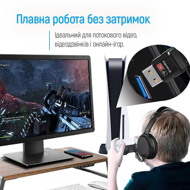 Бездротовий адаптер ColorWay Wi-Fi (CW-AD-W2) - picture 13