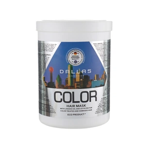 Маска для волосся Dalas Color для фарбованого волосся з лляною олією і УФ-фільтром 1000 мл (4260637723260) зображення 1