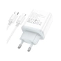Зарядний пристрій HOCO C105A Stage 1xUSB-C PD20W + 1xUSB QC3.0 + cable USB-C to Lightning White (6931474782939) - зменшене зображення 3