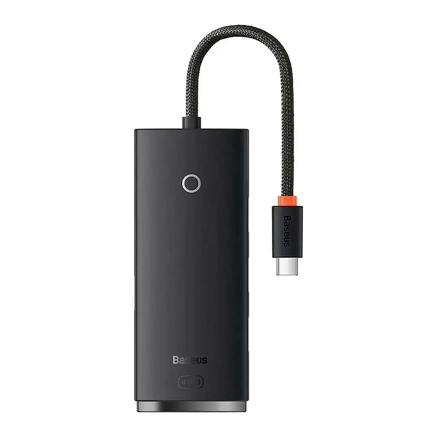 Концентратор Baseus USB-C to 4xUSB 3.0 0.25m black (WKQX030301) - изображение 1