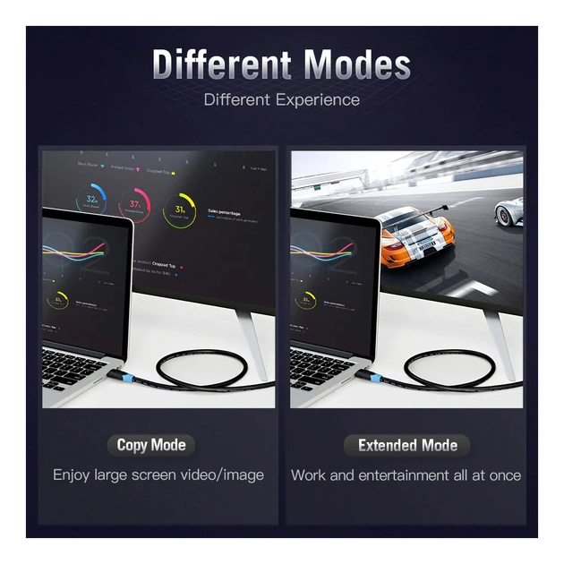 Кабель мультимедійний HDMI M to HDMI M 1.0m V2.0 Vention (AACBF) - picture 10