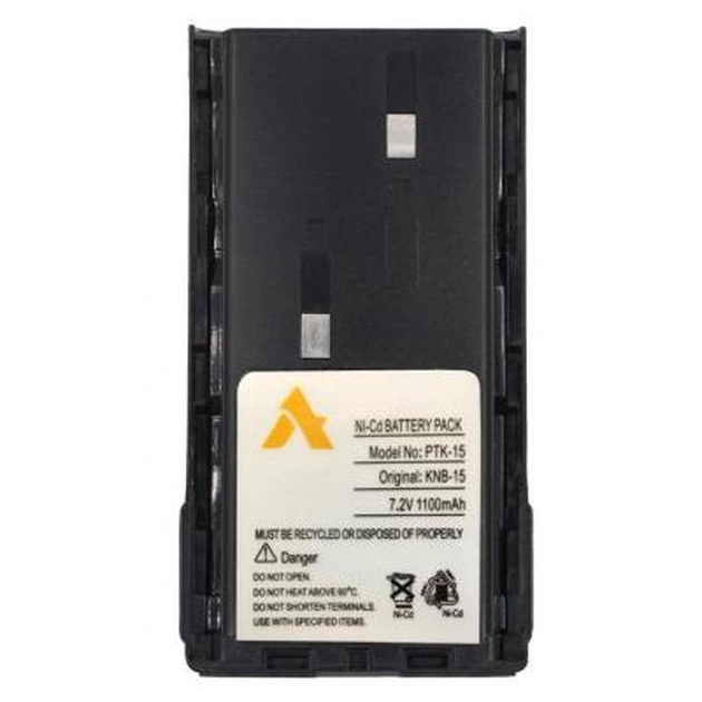 Акумуляторна батарея Agent эквивалент акумулятора KNB-15 для Kenwood 1100mAh NiCd (PTK-15) - изображение 1
