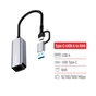Адаптер USB-C + USB A to RJ45 Ethernet 1000Mbps ColorWay (CW-AD-CRG) - preview 6