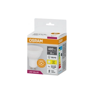 Лампочка Osram LED VALUE, PAR16, 6W, 3000K GU10 (4058075689626) изображение 1