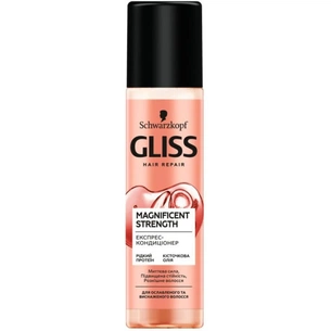 Кондиціонер для волосся Gliss експрес Magnificent Strength 200 мл (4015100009576) зображення 1