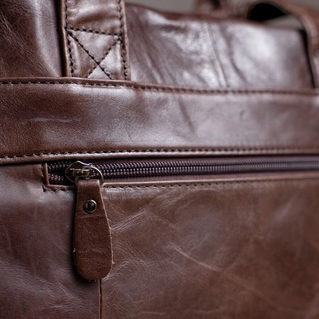 Сумка Vintage Коричнева (14088) - зображення 11