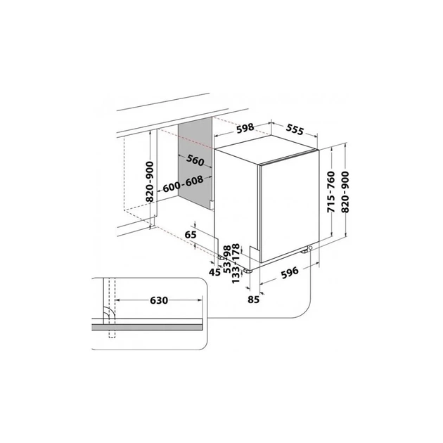 Посудомийна машина Hotpoint-Ariston HM742L - зображення 8