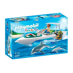 Конструктор Playmobil Моторний човен з дайвером (6081007) зображення 1
