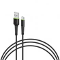 Дата кабель USB 2.0 AM to USB-C 0.2m black Intaleo (1283126487446) - зменшене зображення 1
