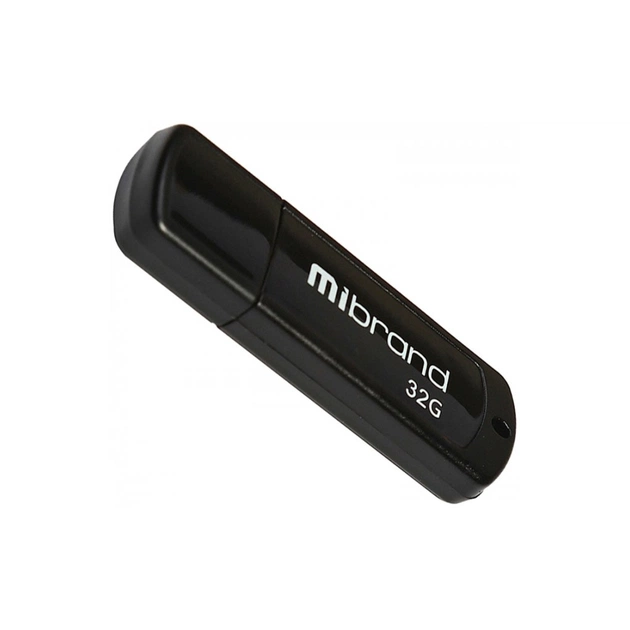 USB флеш накопичувач Mibrand 32GB Grizzly Black USB 2.0 (MI2.0/GR32P3B) - зображення 1