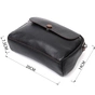 Сумка Vintage Шкіряна маленька Чорна (22324) - зменшене зображення 3