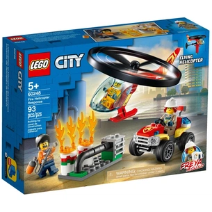 Конструктор LEGO City Fire Пожежний загін на вертольоті 93 деталі (60248) зображення 1