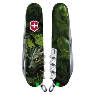 Ніж Victorinox Huntsman Zodiac 91 мм Зелений дерев'яний дракон (1.3713.3_Z3240p) зображення 1