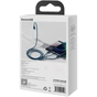 Дата кабель USB 2.0 AM to Lightning + Micro 5P + Type-C 1.5m 3.5A blue Baseus (CAMLTYS-03) - уменьшенное изображение 7