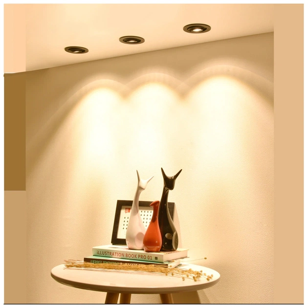 Світильник точковий Videx під лампу GU10 врізний Круглий Чорний (VL-SPF08R-B) - picture 4