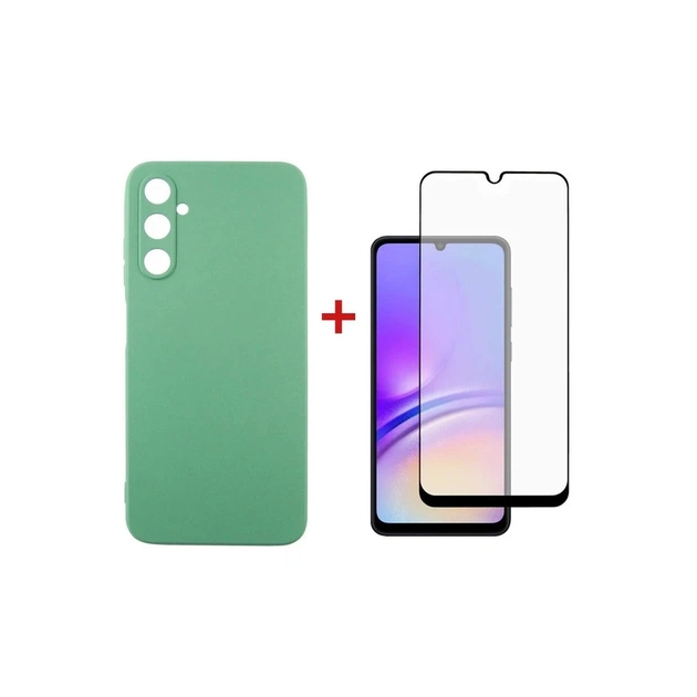 Чохол до мобільного телефона Dengos Kit for Samsung Galaxy A05s (A057) case + glass (Mint) (DG-KM-10) - зображення 1