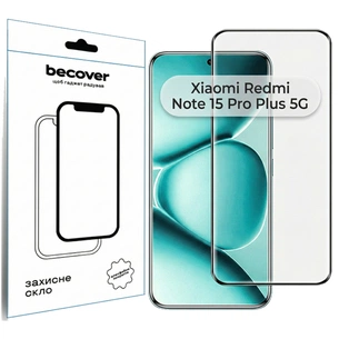 Скло захисне BeCover Xiaomi Redmi Note 15 Pro Plus 5G Black (714791) зображення 1