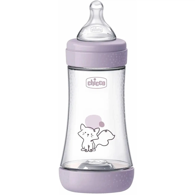 Пляшечка для годування Chicco Perfect 5 із силіконовою соскою 2+ місяців 240 мл Рожева (20223.12.40) - зображення 1