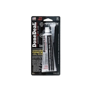 Герметик автомобільний Donedeal прокладок термостійкий силіконовий "ОЕМ" чорний 85мл (DD6712) зображення 1